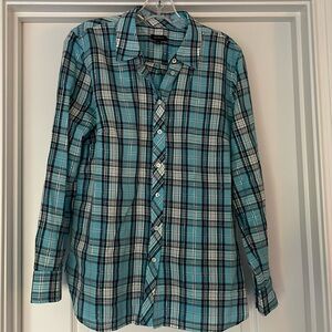 Talbots casual button down blouse. Sz M
